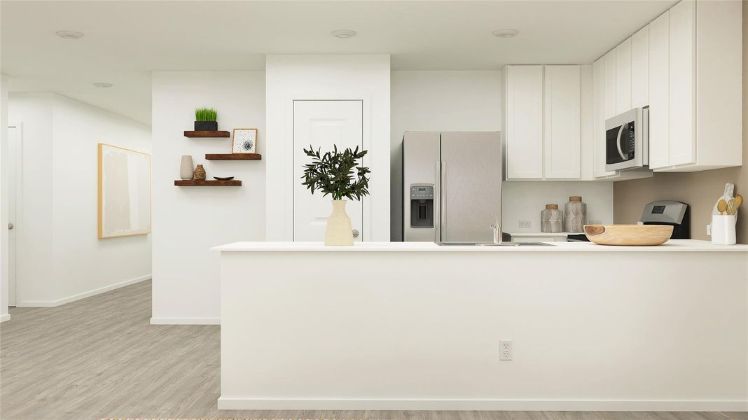 Furnished interior view inside a new home in Bertram Oaks: Majors Collection, Bertram (Image 17). Furnished interior view inside a new home in Bertram Oaks: Majors Collection, Bertram (Image 17).