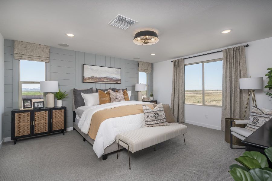 Representative furnished interior of a home built from the Monument by Risewell Homes in Wildera, San Tan Valley (Image 6). Representative furnished interior of a home built from the Monument by Risewell Homes in Wildera, San Tan Valley (Image 6).