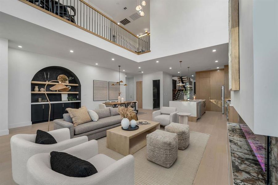 Furnished interior view inside a new home in , Dallas (Image 7).