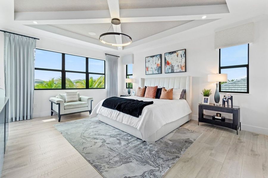Furnished interior view inside a new home in Solana Bay at Avenir, Palm Beach Gardens (Image 9).
