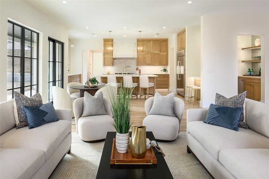 Furnished interior view inside a new home in , Dallas (Image 30).