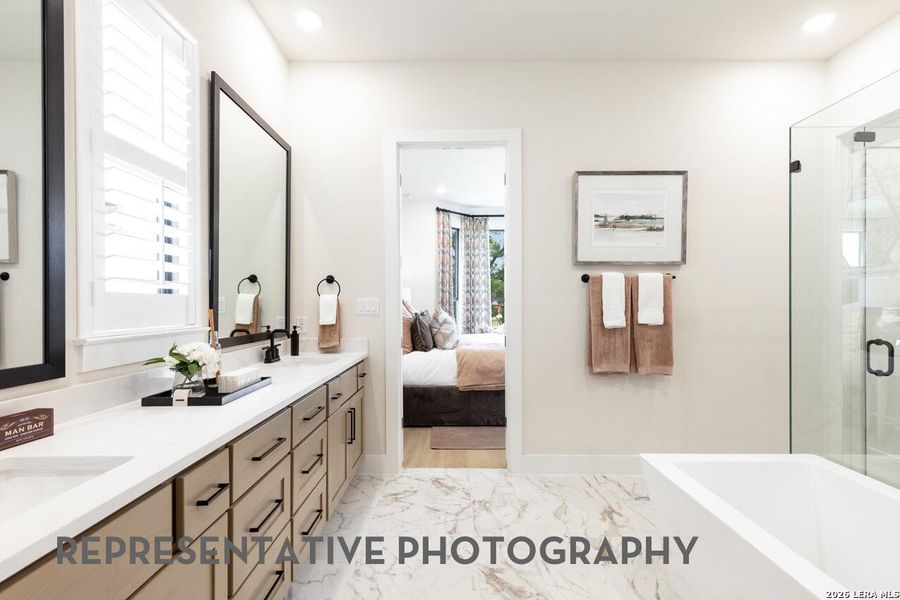 Furnished interior view inside a new home in Mont Blanc, Schertz (Image 23). Furnished interior view inside a new home in Mont Blanc, Schertz (Image 23).