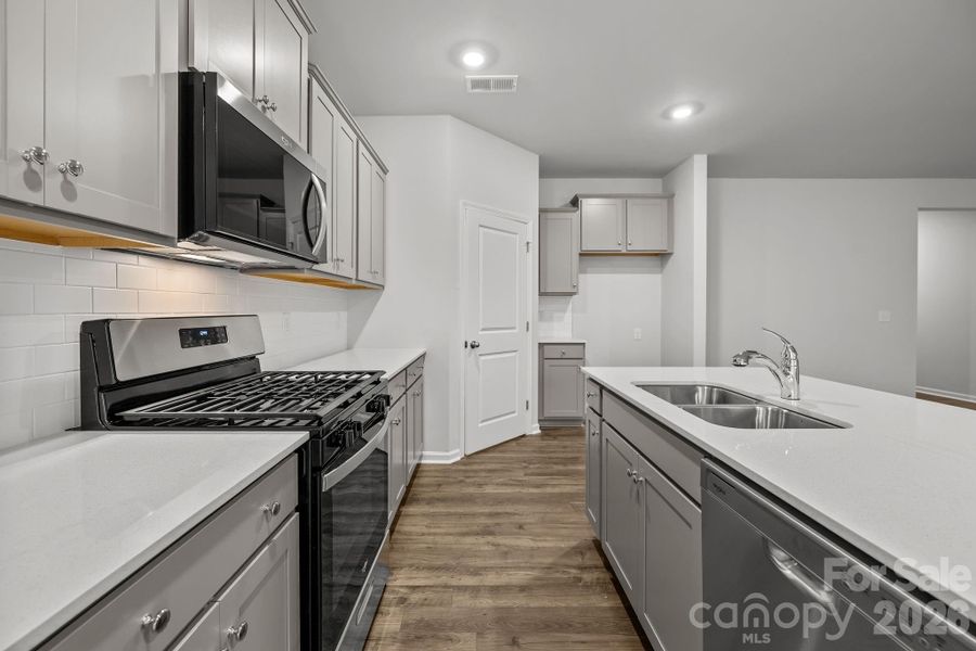 Furnished interior view inside a new home in Cottages at Wingate, Wingate (Image 7).