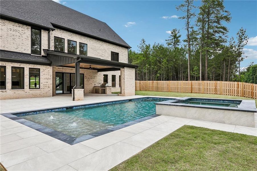 Exterior details and patio area of a home in , Flowery Branch (Image 41).