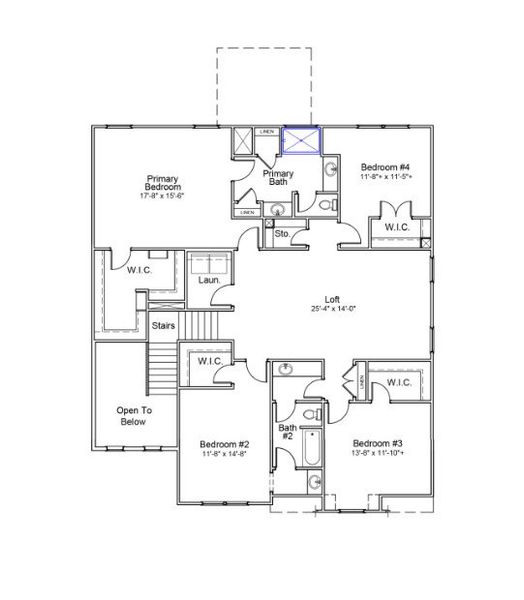 2D floor plan layout for the Warwick II - Vanguard Collection by Mungo Homes in Pineland Preserve, Summerville, SC (Image 4).