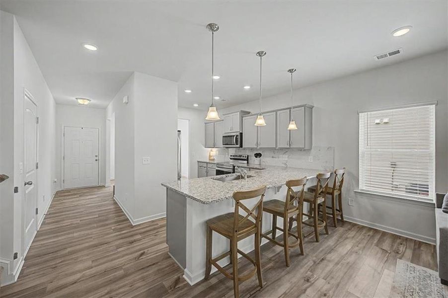 Furnished interior view inside a new home in , Calhoun (Image 6). Furnished interior view inside a new home in , Calhoun (Image 6).
