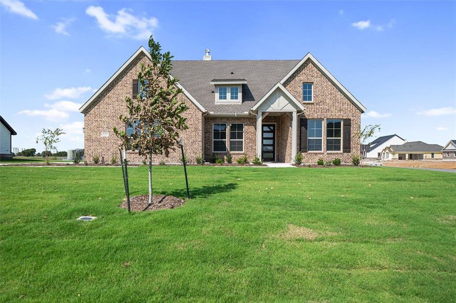 Front exterior of a new home in Fairview Meadows, New Fairview, TX, highlighting curb appeal (Image 21).