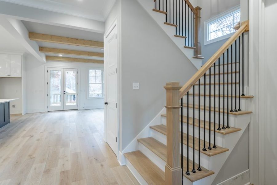 Representative unfurnished interior of a home built from the Carolina A by Riverstone Construction, LLC in Jasper Highlands, Guild (Image 26).