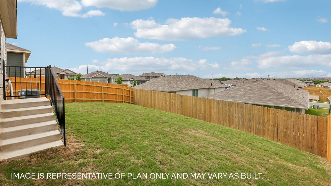 Exterior details and patio area of a home in Talavera, Kyle (Image 22).