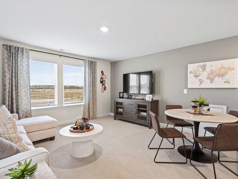 Furnished interior view inside a new home in Waterside - Coastline Series, Longs (Image 27).