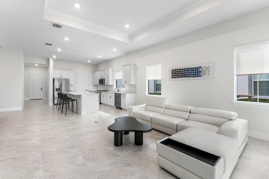 Furnished interior view inside a new home in Avondale at Avenir, Palm Beach Gardens (Image 5).