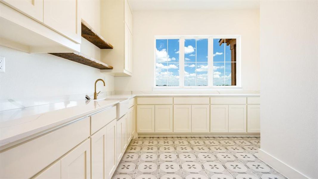 Kitchen with sink