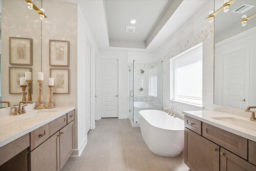 Furnished interior view inside a new home in The Trails, New Caney (Image 14).
