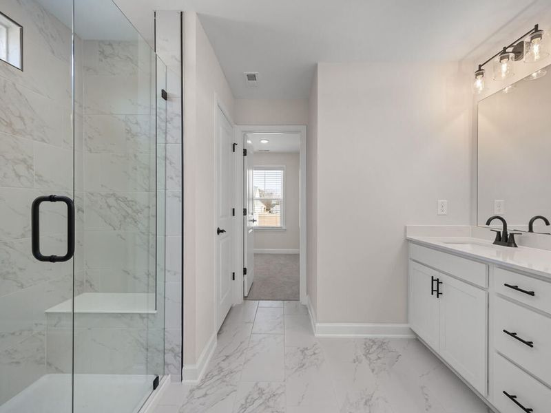 Furnished interior view inside a new home in Tobacco Road, Angier (Image 8).