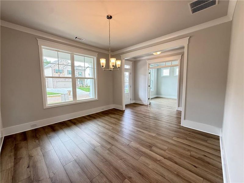 Spacious, unfurnished interior of a new home in Ponderosa Farms Manor, Gainesville (Image 26). Spacious, unfurnished interior of a new home in Ponderosa Farms Manor, Gainesville (Image 26).