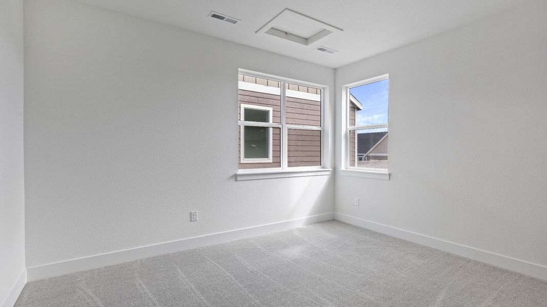 Furnished interior view inside a new home in Dillon Pointe - Journey, Broomfield (Image 30).