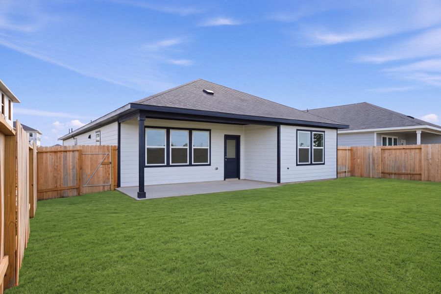 Exterior details and patio area of a home in Hockley Meadows, Hockley (Image 3).