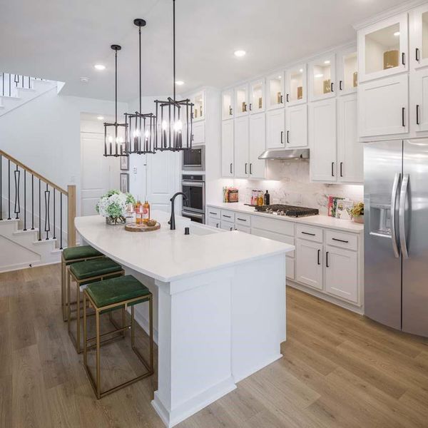 Furnished interior view inside a new home in Woodforest Townhomes, Montgomery (Image 8).