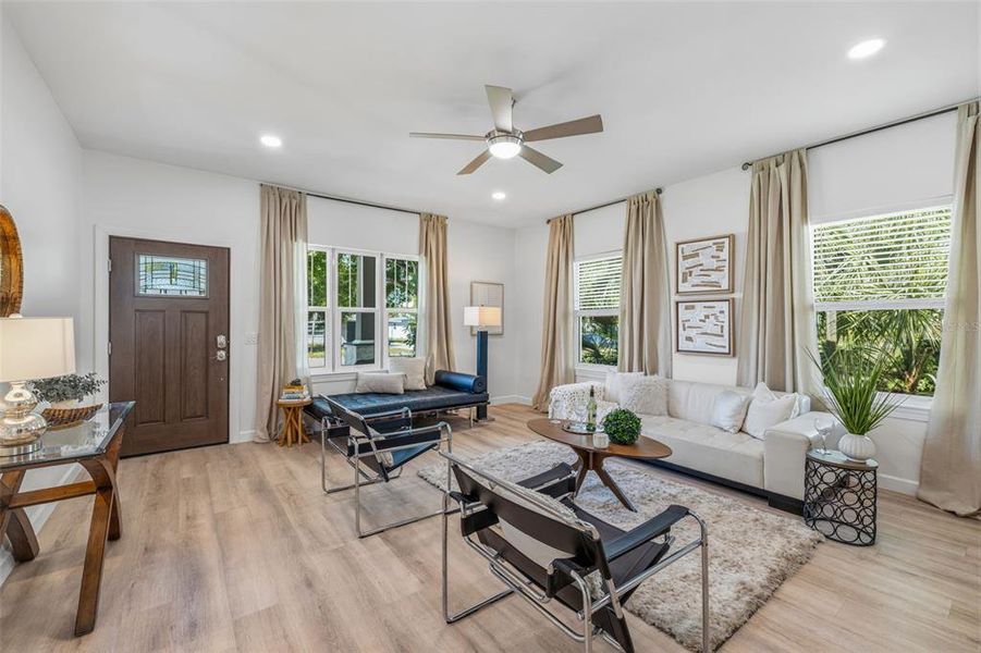 Furnished interior view inside a new home in , St. Petersburg (Image 9).