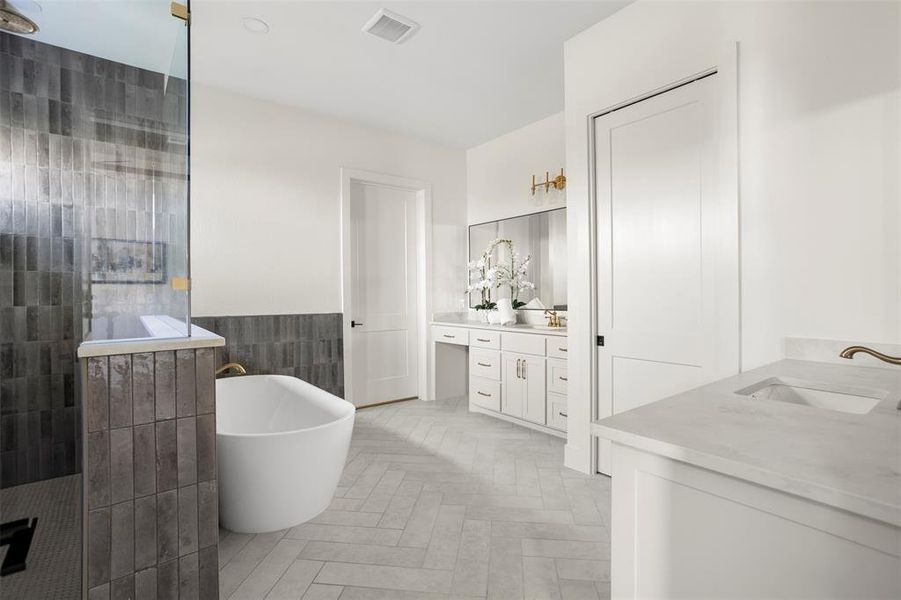 Furnished interior view inside a new home in , Waxahachie (Image 30).