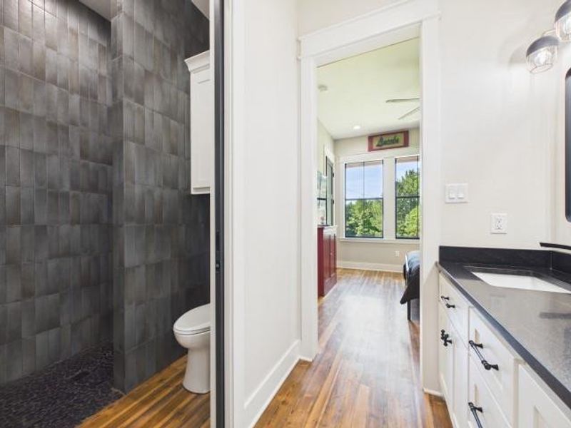 Jack & Jill Bath walk in shower & water closet