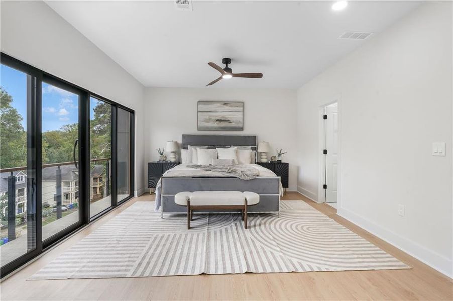 Furnished interior view inside a new home in , Decatur (Image 16).