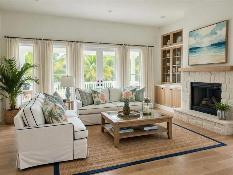 Furnished interior view inside a new home in , Port Charlotte (Image 8). Furnished interior view inside a new home in , Port Charlotte (Image 8).