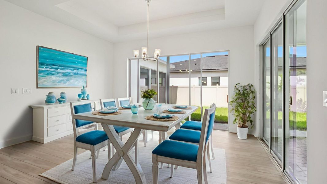 The Virtually Staged Dining Room