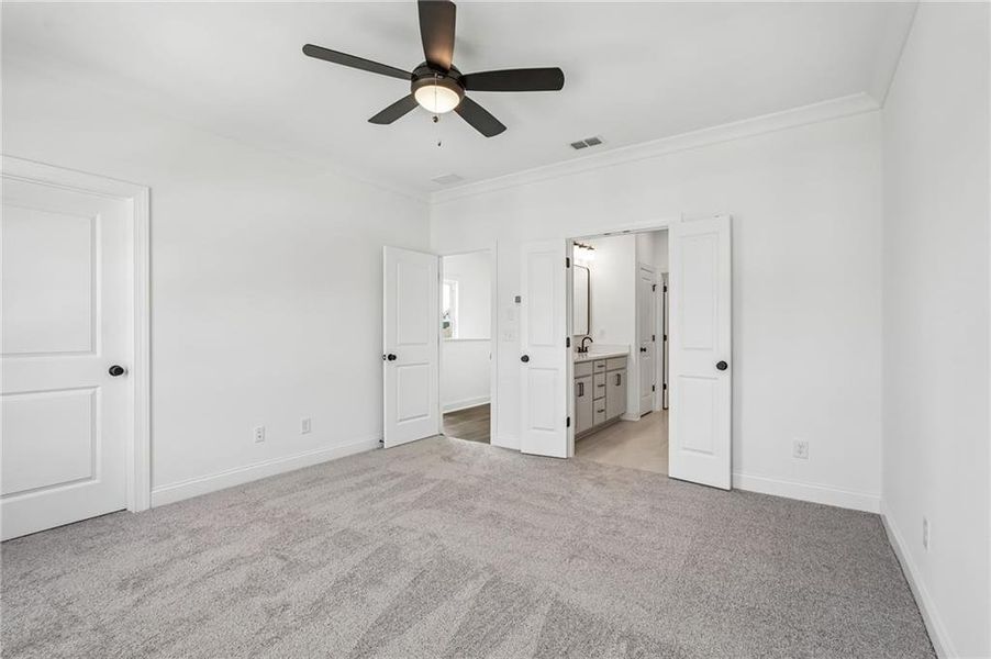 Spacious, unfurnished interior of a new home in Millcroft Townhomes, Buford (Image 43). Spacious, unfurnished interior of a new home in Millcroft Townhomes, Buford (Image 43).