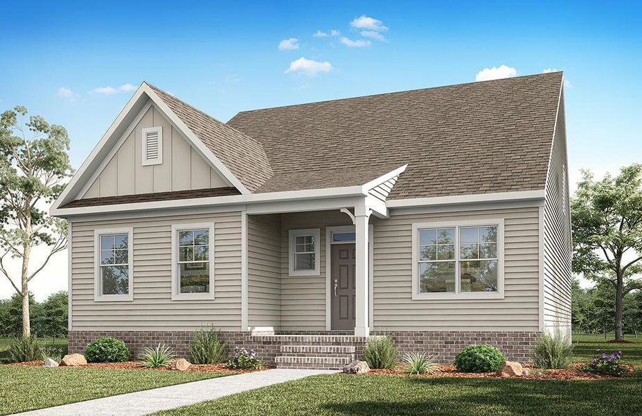 Representative exterior photo of a completed home built from the Aria by Eastwood Homes in Colleton Park, Aiken, SC (Image 5).