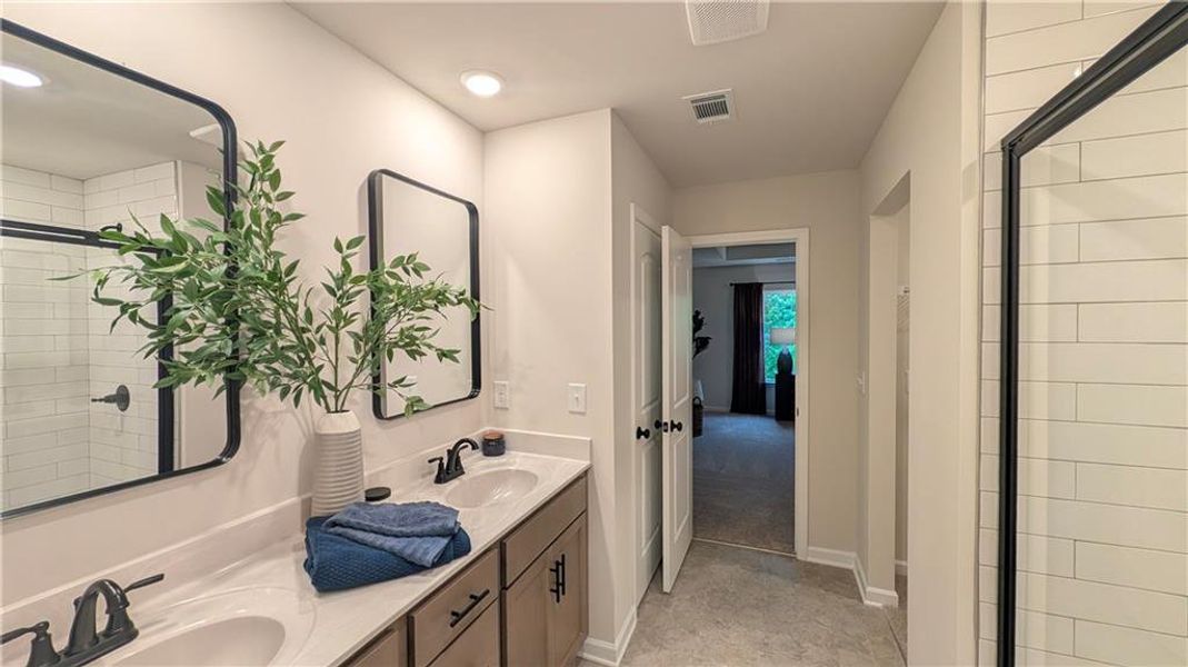 Furnished interior view inside a new home in Owen Preserve, Canton (Image 14).