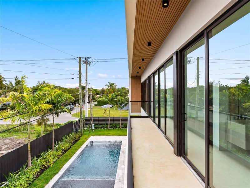 Exterior details and patio area of a home in , Miami (Image 3). Exterior details and patio area of a home in , Miami (Image 3).