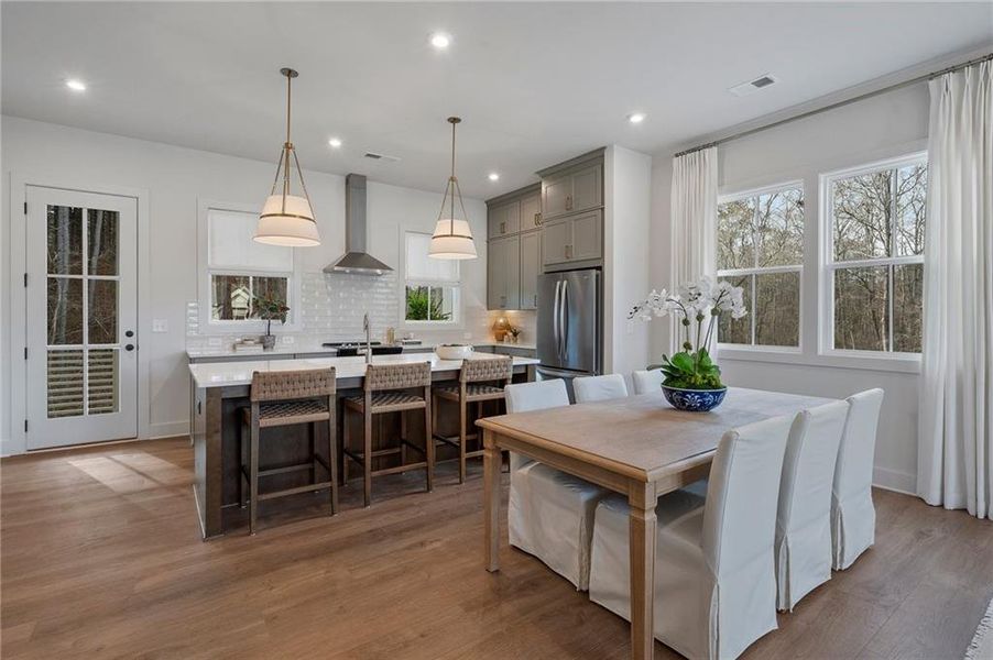 Furnished interior view inside a new home in , Alpharetta (Image 18).