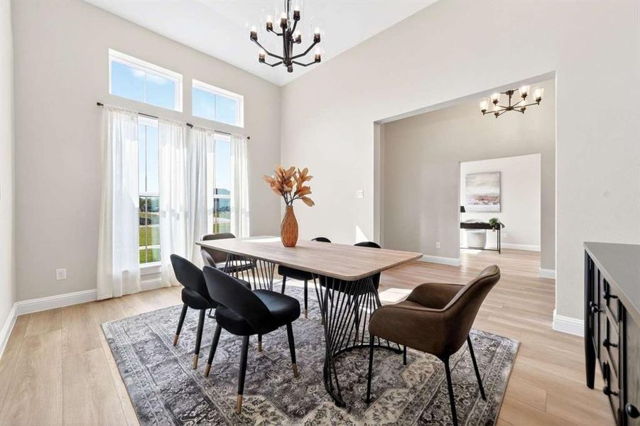 Furnished interior view inside a new home in , Royse City (Image 18).