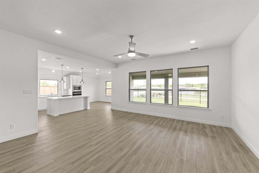 Representative unfurnished interior of a home built from the Fairview I by Pacesetter Homes in Leonard Trails, Anna (Image 12). Representative unfurnished interior of a home built from the Fairview I by Pacesetter Homes in Leonard Trails, Anna (Image 12).