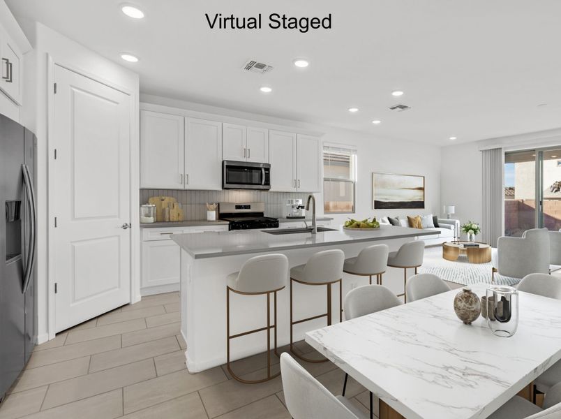 Furnished interior view inside a new home in Oasis At Rocking K, Vail (Image 6).