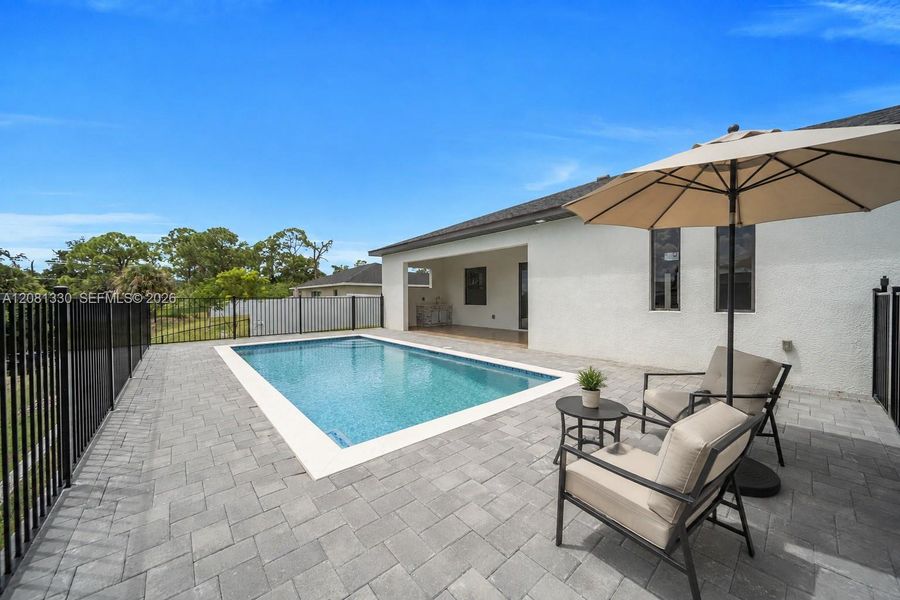 Exterior details and patio area of a home in , Cape Coral (Image 31). Exterior details and patio area of a home in , Cape Coral (Image 31).