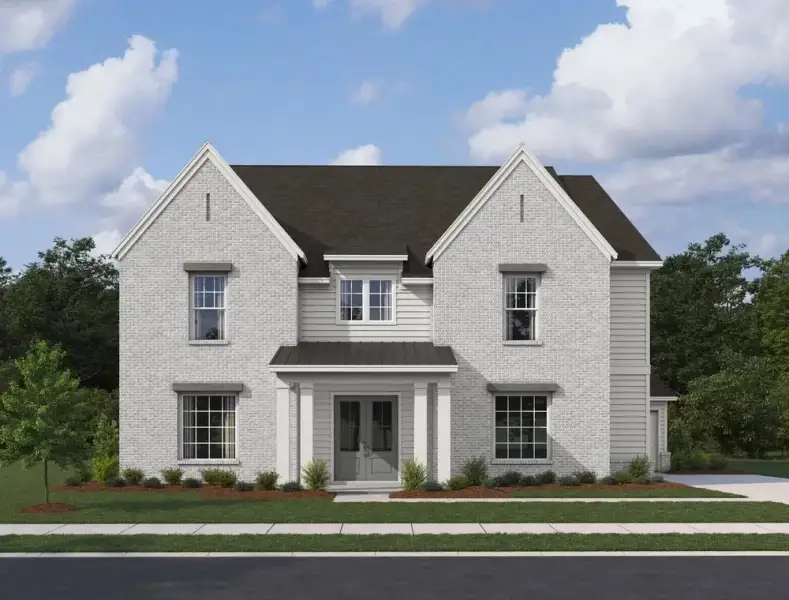 Representative exterior photo of a completed home built from the Madison by Ashton Woods in Sterling Crest, Cumming, GA (Image 4). Representative exterior photo of a completed home built from the Madison by Ashton Woods in Sterling Crest, Cumming, GA (Image 4).