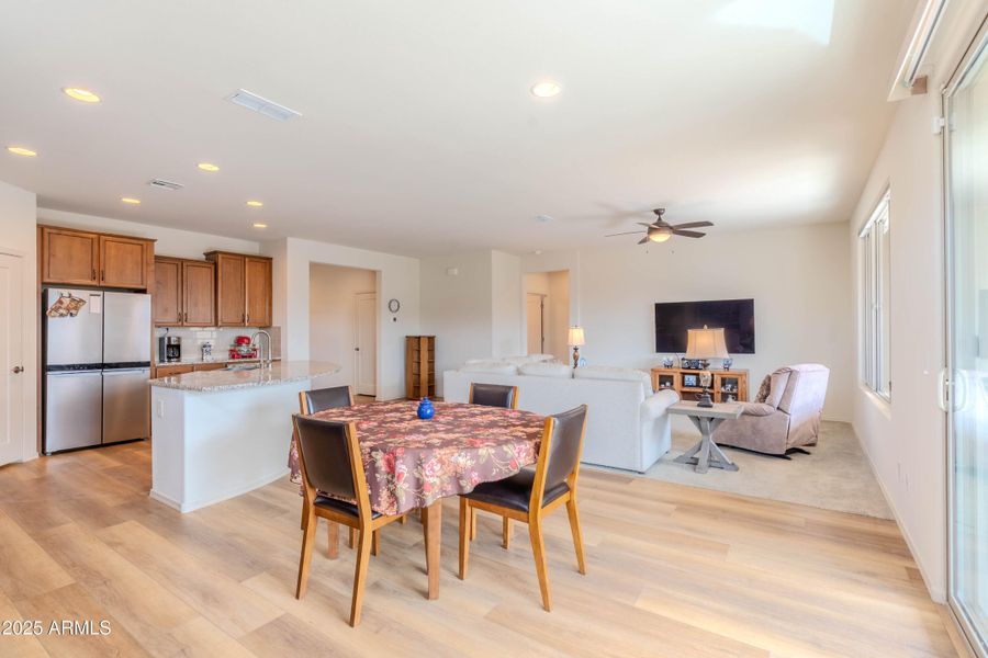 Dining Open to Living Area and Kitchen Dining Open to Living Area and Kitchen