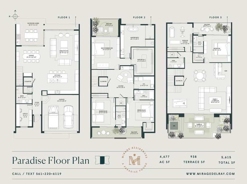 Paradise floorplan for mls