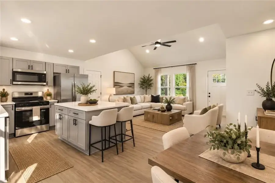 Furnished interior view inside a new home in , Conyers (Image 5).