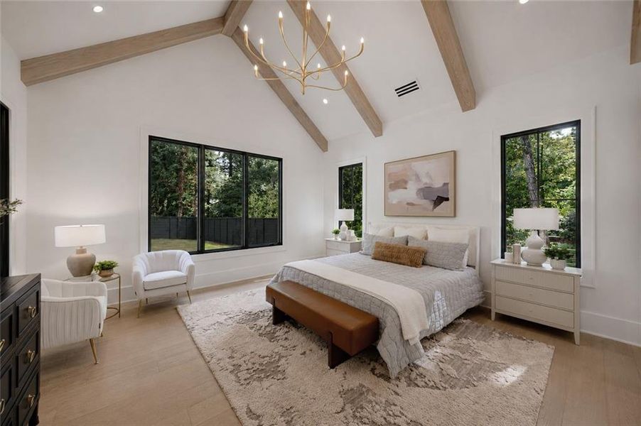Furnished interior view inside a new home in , Alpharetta (Image 13).