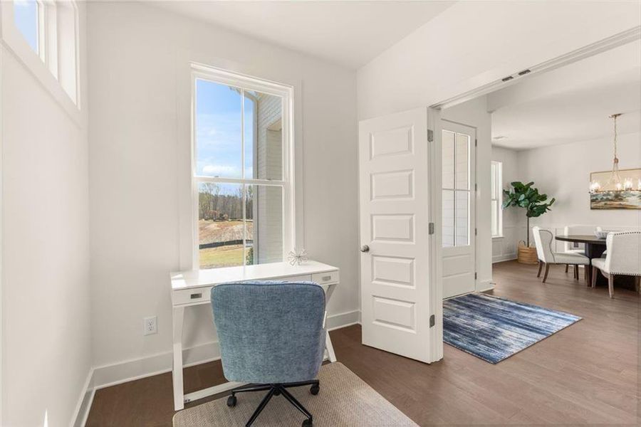 Furnished interior view inside a new home in , Gainesville (Image 43).