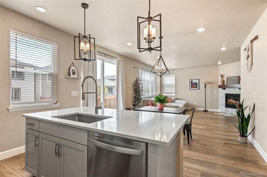 Furnished interior view inside a new home in Sunstone Village at Terrain, Castle Rock (Image 24).