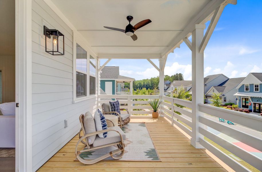 Exterior details and patio area of a home in , Summerville (Image 3).