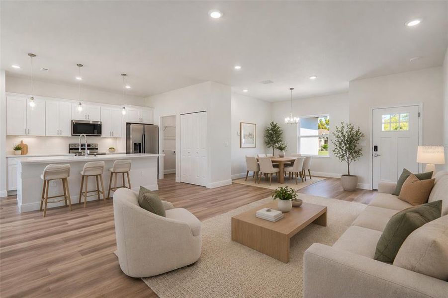 Furnished interior view inside a new home in , Ocala (Image 6).
