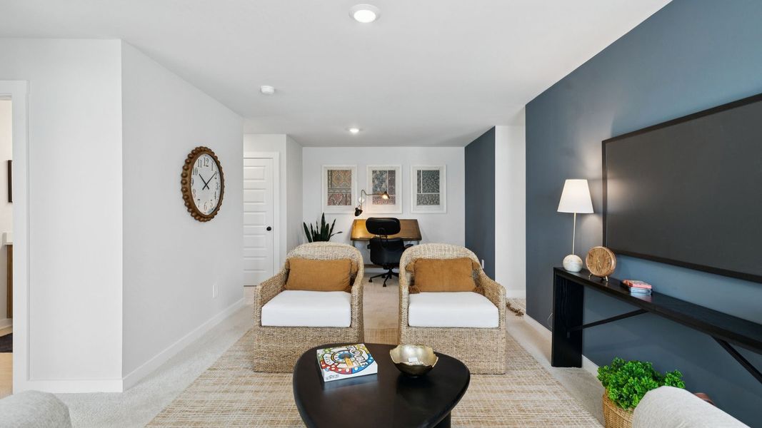 Representative furnished interior of a home built from the MILFORD A by D.R. Horton in Pottsview, Smyrna (Image 36).