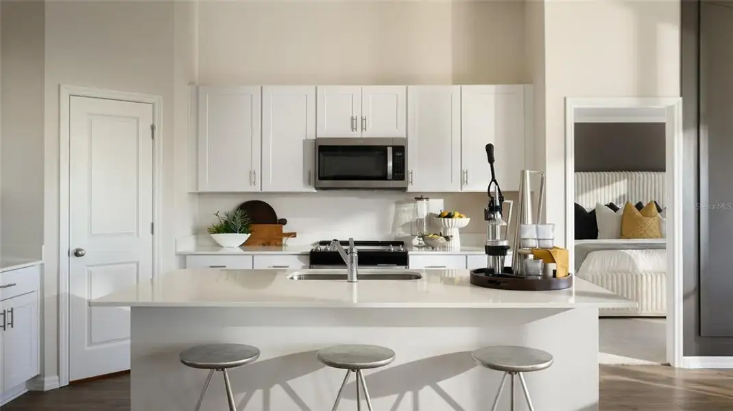 Furnished interior view inside a new home in Pasadena Ridge, Zephyrhills (Image 6). Furnished interior view inside a new home in Pasadena Ridge, Zephyrhills (Image 6).