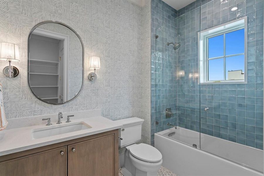 Furnished interior view inside a new home in , Tampa (Image 44).
