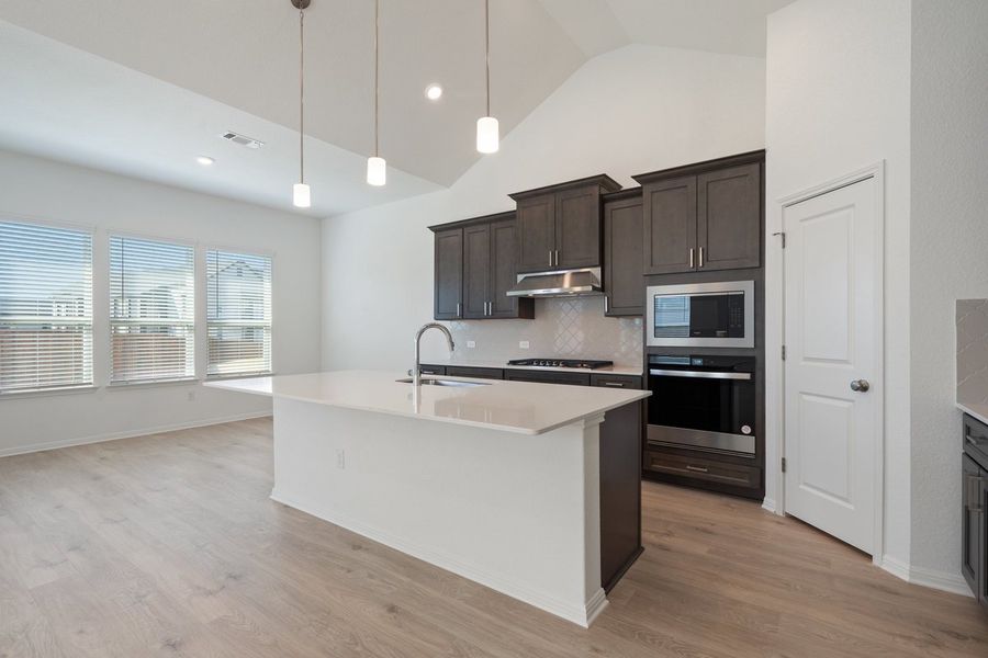 Furnished interior view inside a new home in Loyola, Austin (Image 5).